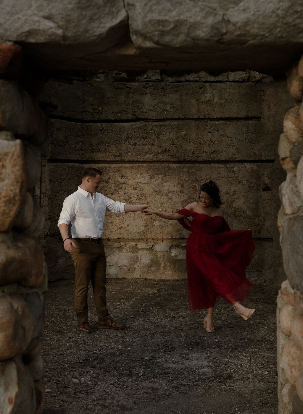 castle engagement photos captured by a Massachusetts Engagement Photographer