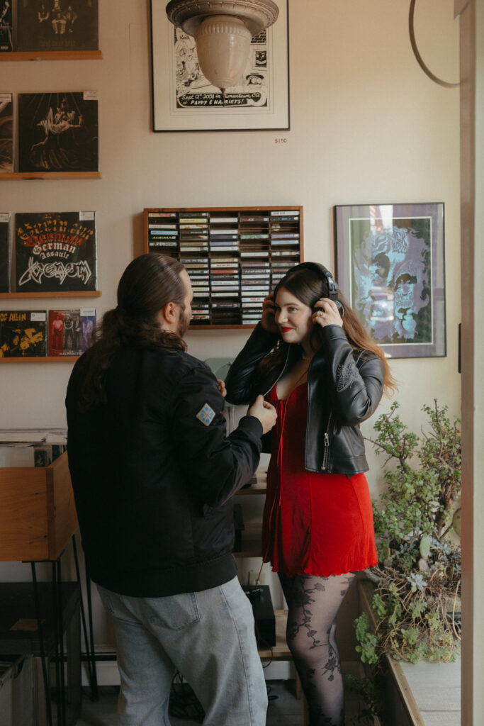 couples listening to music together
